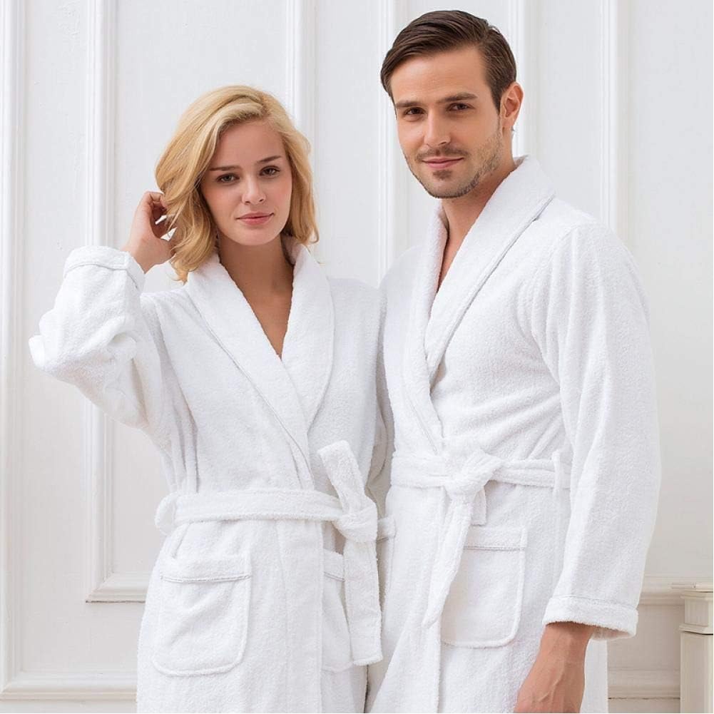 Luxury Bathrobes ◈ Pack of 1 ◈ Unisex Size for Men & Women ◈ Perfect for Gifting purpose ◈ Specially for Hotel, Spa, Honeymoon & Salons - L/XL Size, White
