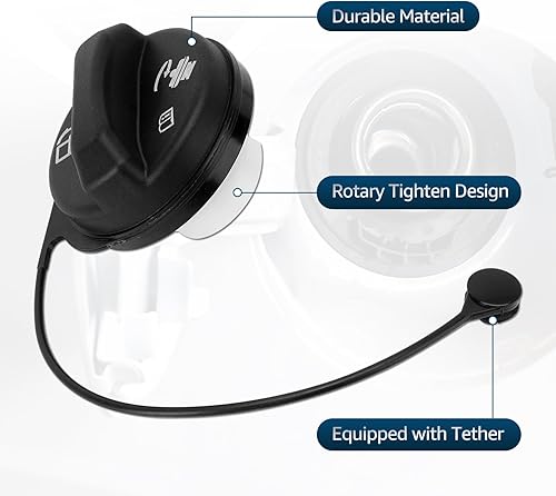 Miniatura 3 de Tapa de gasolina Tapa de combustible compatible con Chevy Avalanche Cavalier Silverado Venture Suburban Tahoe Buick GMC Sierra Yukon Cadillac