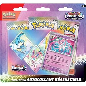 Produit Pokémon Pokémon TCGTripack Collection Sticker ajustable EV08.5 Prismatic Evolution Nymphali