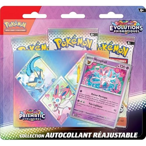 Produit Pokémon Pokémon TCGTripack Collection Sticker ajustable EV08.5 Prismatic Evolution Nymphali