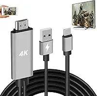 Cabo adaptador HDMI USB tipo C MHL 4K cabo conversor de vídeo compatível com iMac MacBook Samsung Laptop Galaxy S20 S10 S9 S8 Note 20 10 LG G8 G5 Q5 telefone Android para espelho e carregamento para