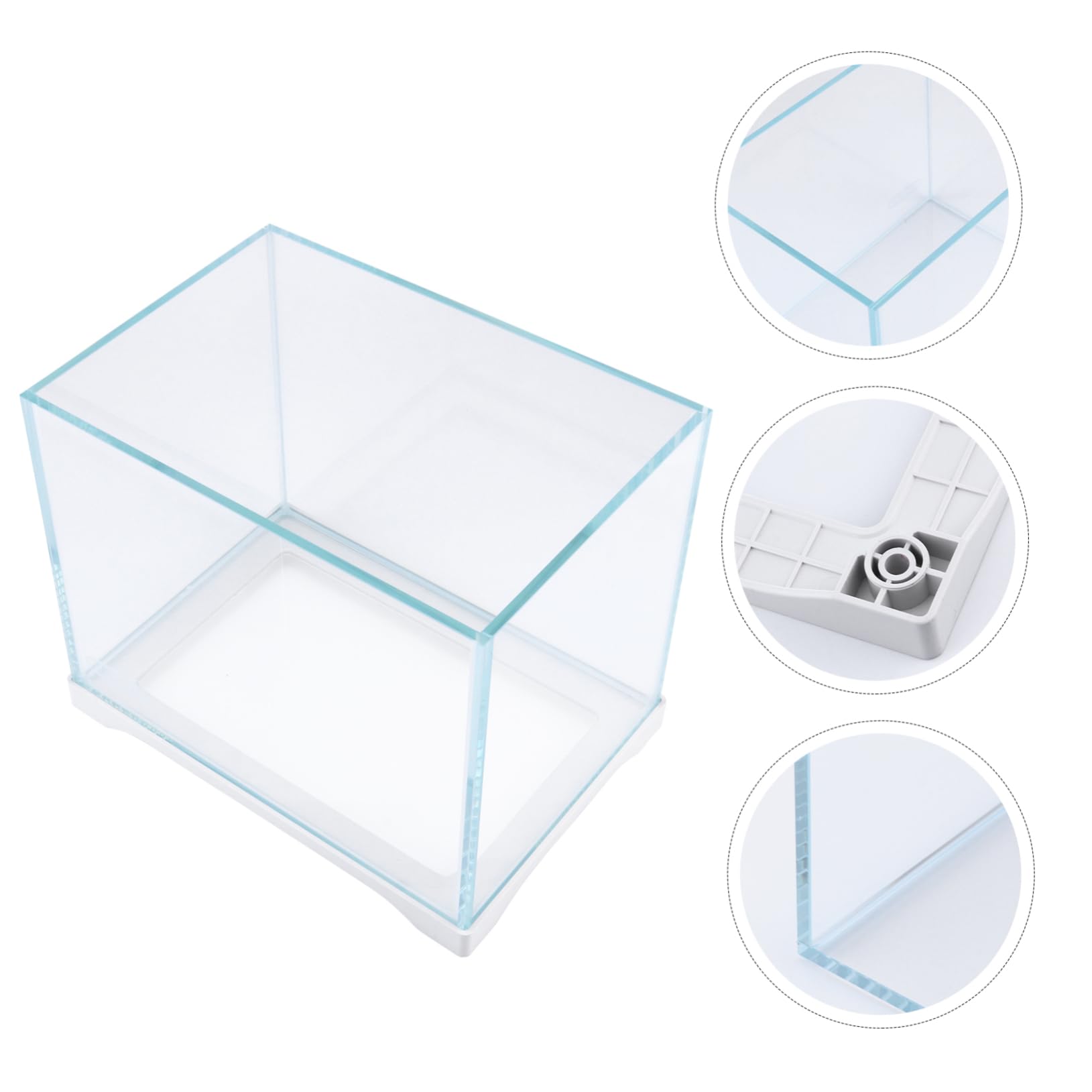 Pecera Ecológica de Vidrio en Cubo para Gecko y Reptiles | Transparente, para Decoración del Hogar, Observación Cómoda de Mascotas