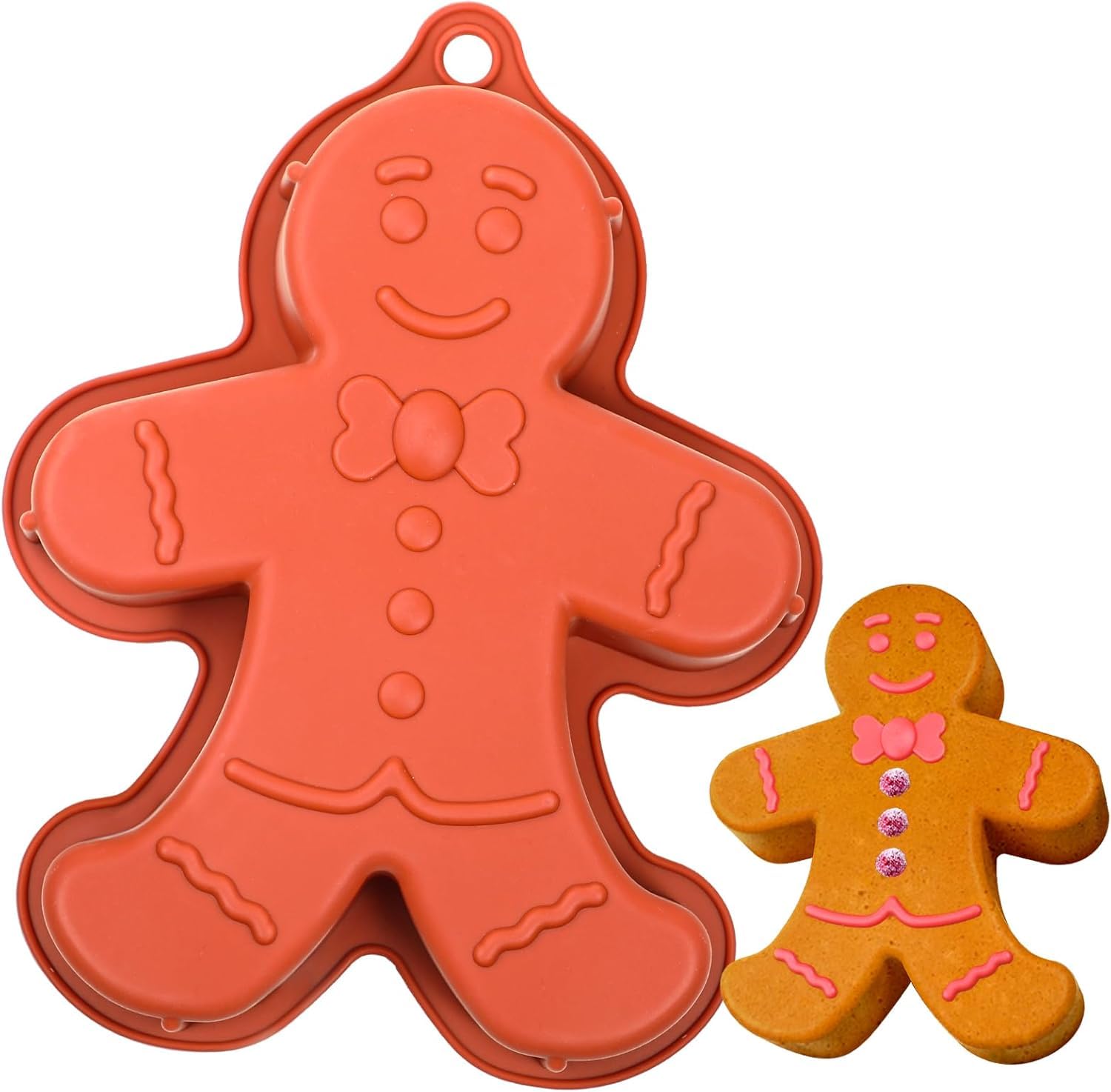 6-teiliges Weihnachts-Silikonformen-Set – Motive: Lebkuchen, Schneeflocken, Tannenzapfen – Für Kekse, Schokolade, Eiswürfel & Mehr