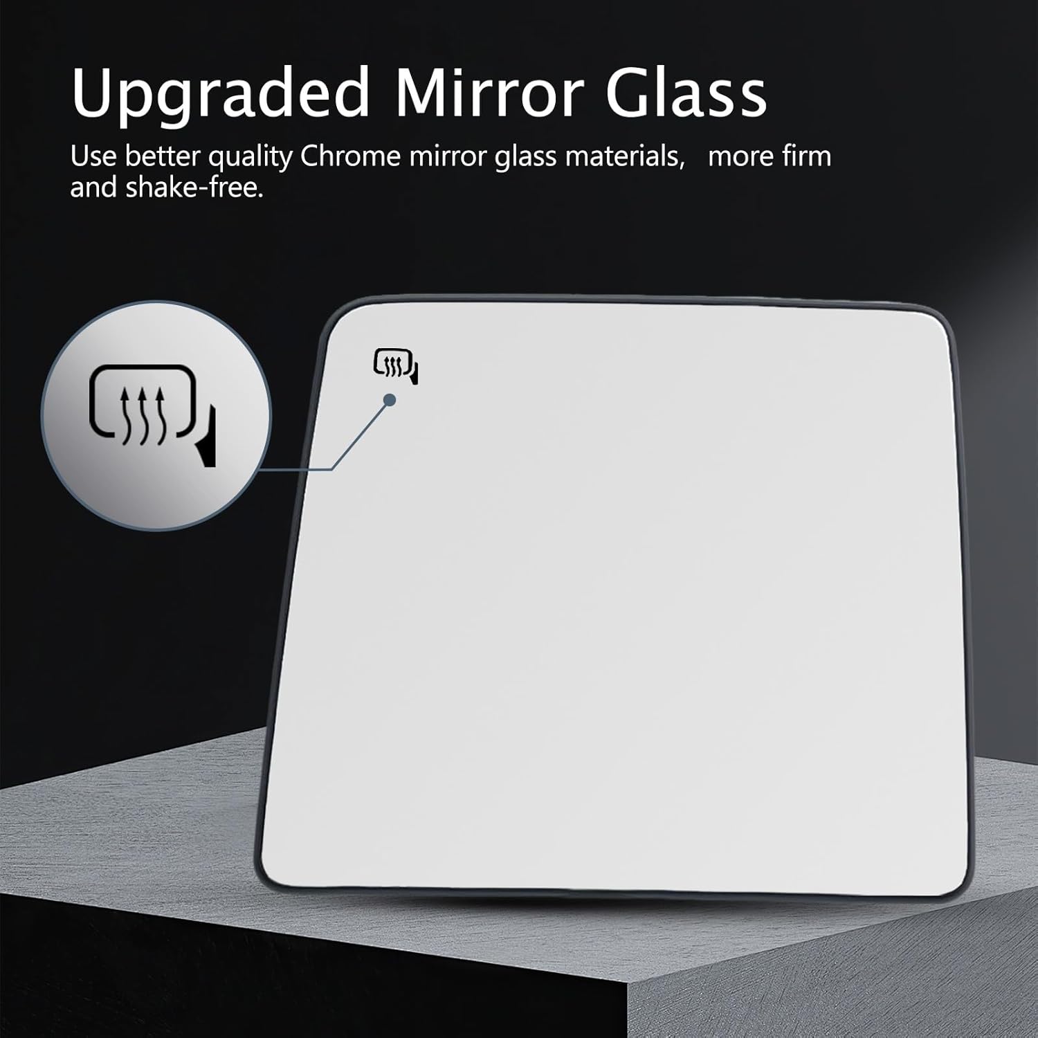 Driver Side Mirror Replacement For F250 F350 F450 F550 2008-2016 Super Duty Pickup Truck - Upper Mirrors for F250 F350 W/Backing Plate - Left Driver Side Mirror for F250 Accessories