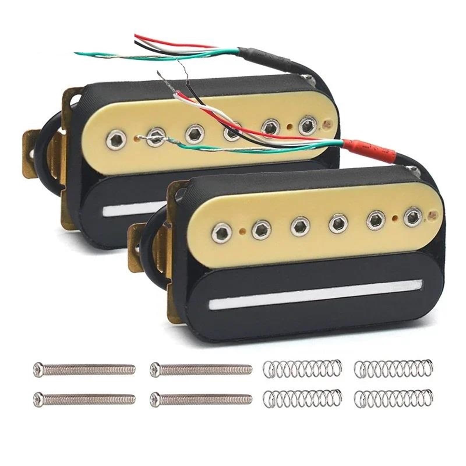 Pastillas De Guitarra Eléctrica Humbucker Para Guitarra Eléctrica | Hoja y tornillo hexagonal que ajustan la pastilla de guitarra de doble bobina con 4 cables de conducta/división de bobina