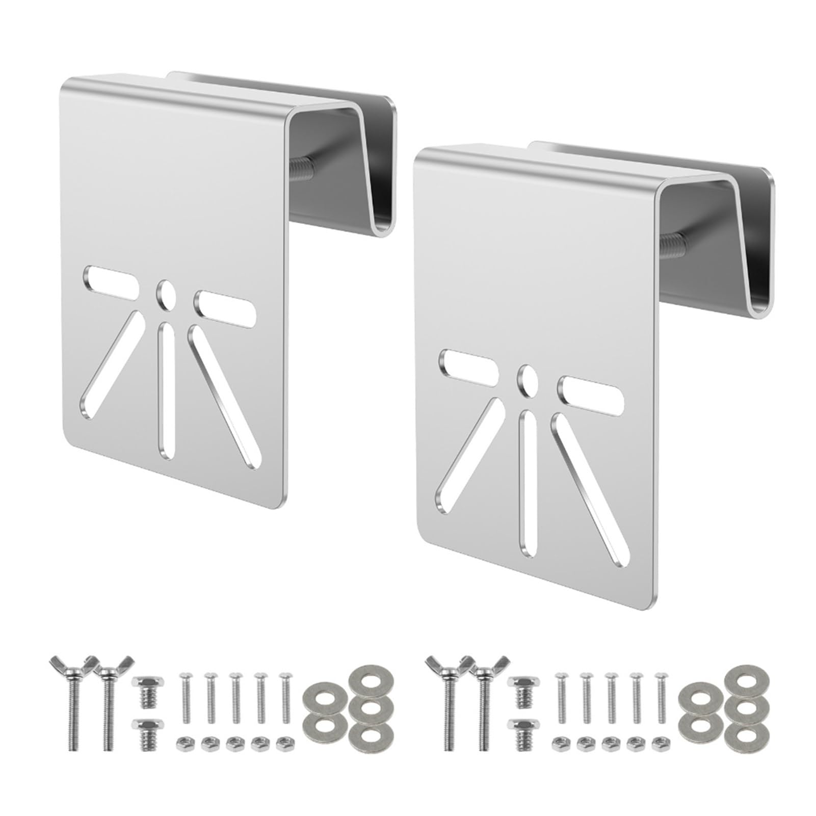 Gutter Mount Bracket for Solar Cameras, Stainless Steel(2PCS)