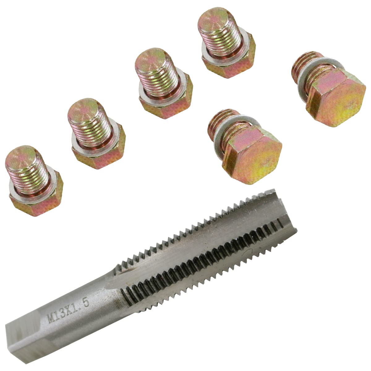 Amazon | [M12×1.5→M13×1.5] オイル ドレン ホール 修理 セット ネジ