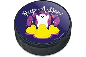 GRAPHICS & MORE Peep A Boo Ghost Halloween Ice Hockey Puck