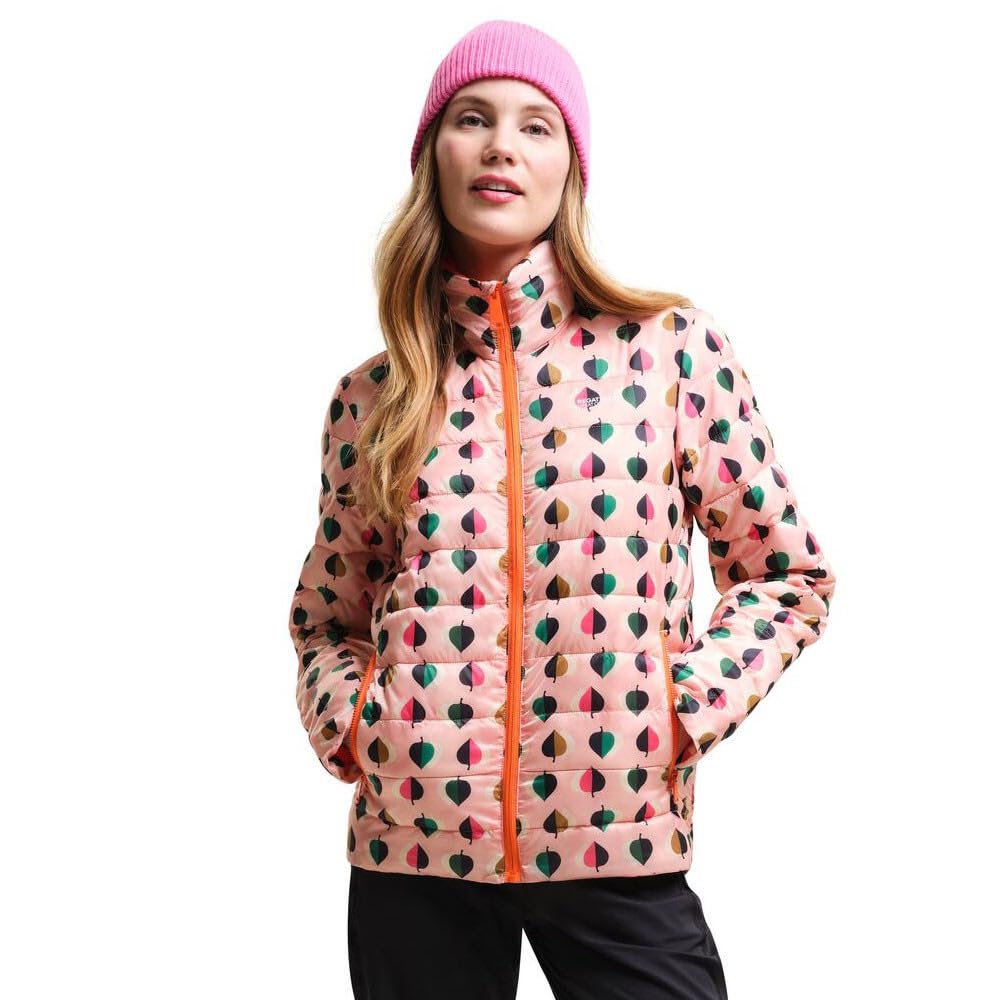 Regatta Women's Orla Kiely Printed Padded Jacket in Pink | Size: 14