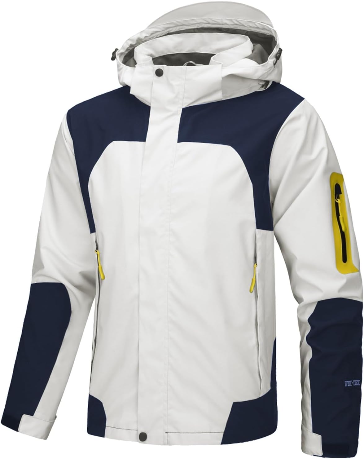 JOFOW Men's Jacket Softshell Waterproof Fashion Military Lightweight Hiking Spring Hood Coats