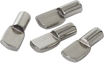 100 MPJ 5mm Nickel Shelf Pin Bag of 50