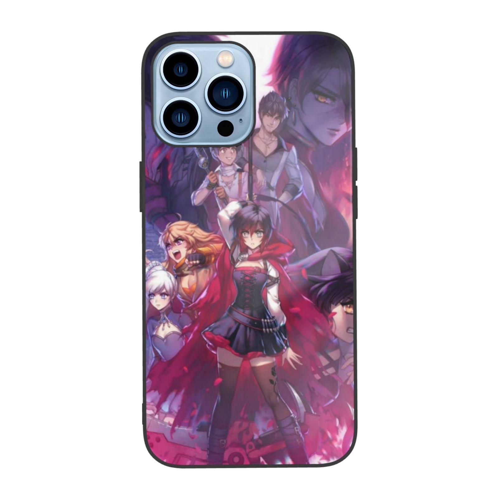 Impact Case for iPhone 13 Phonecase Fall Proof Ip13 Pro Max-6.7in RWBY Pattern White