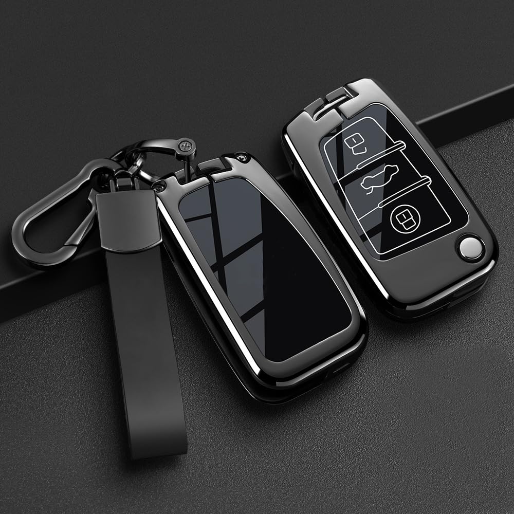 Housse de télécommande Audi antichoc en TPU noir avec signal préservé à 100%