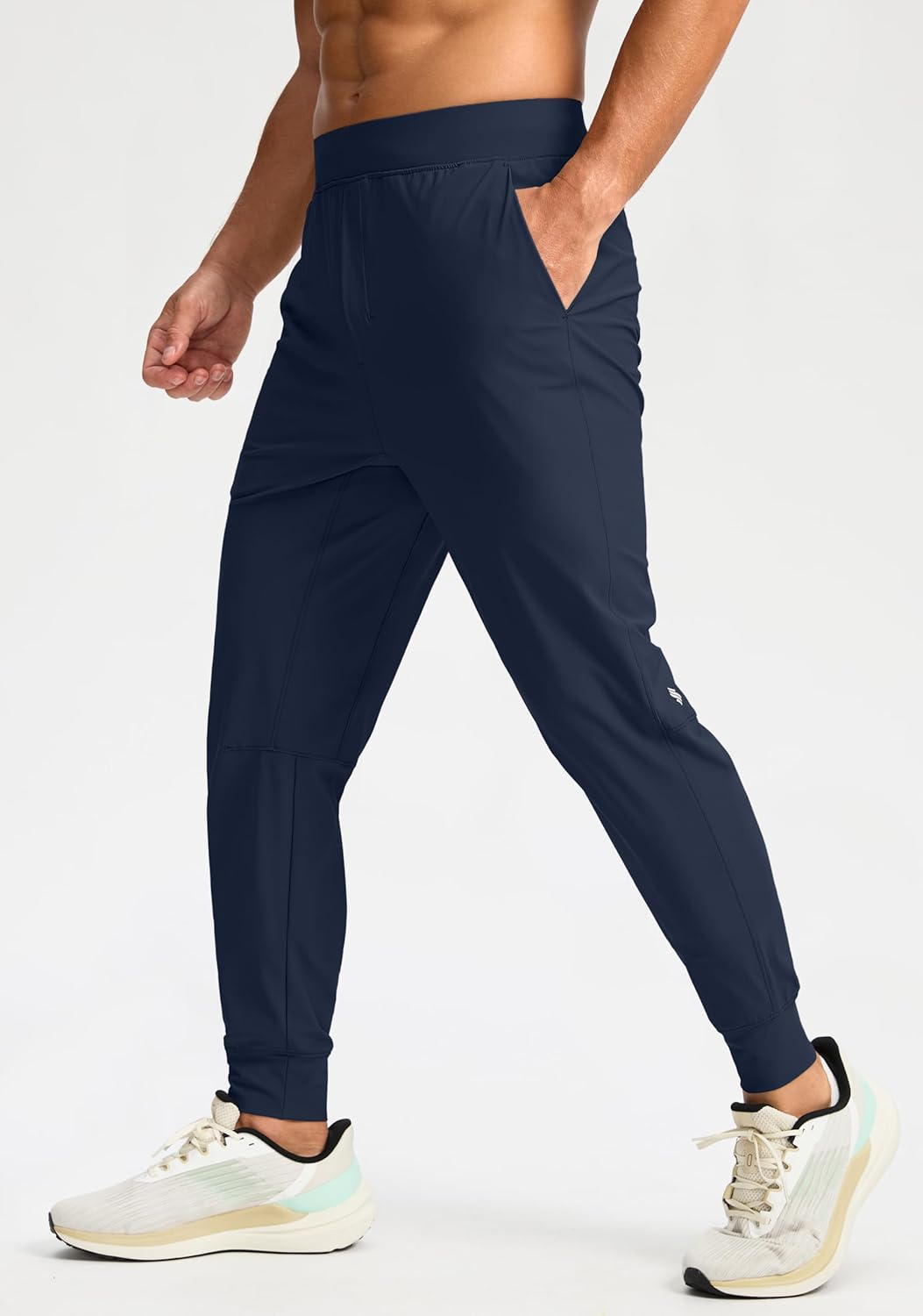 Soothfeel Men's Jogger Pants with Zipper Pockets Lightweight Athletic Workout Pants Gym Golf Joggers for Men Track Running - Image 3