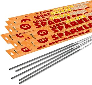 Inevitable Party 10 x 25cm (10") Handheld Large Golden Sparklers (10 Sparklers (2 Packs))