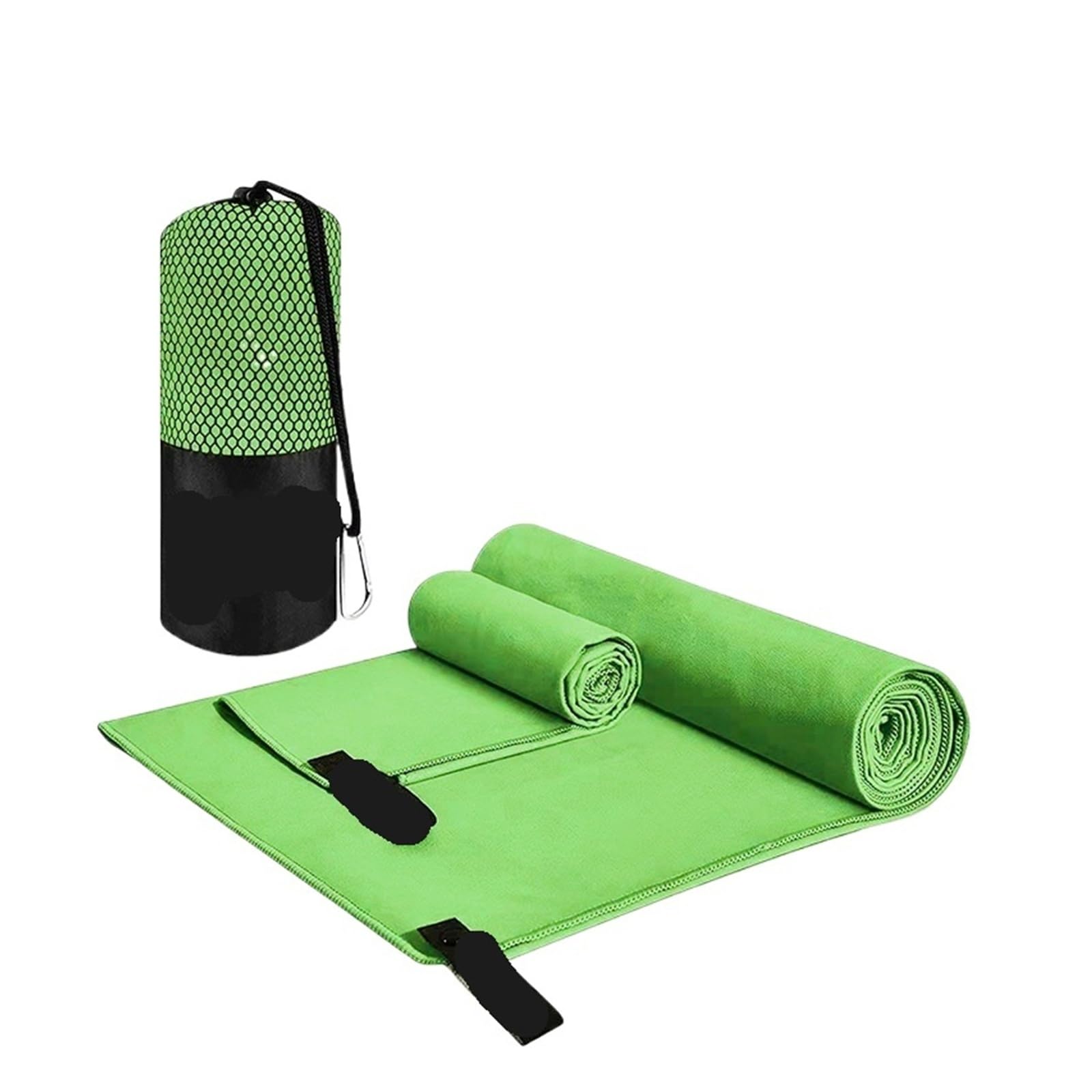 CHTKAGV Thickened Ultra-Soft Microfiber Towel, Portable Sports for Gym, Swimming, Yoga, and Beach(A-Green,60X120CM)
