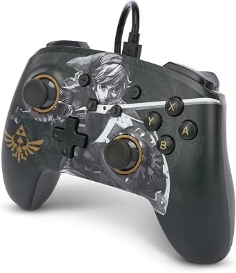 PowerA PowerA Advanced Wired Controller for Nintendo Switch - Battle-Ready Link-Battle-Ready Link, Black