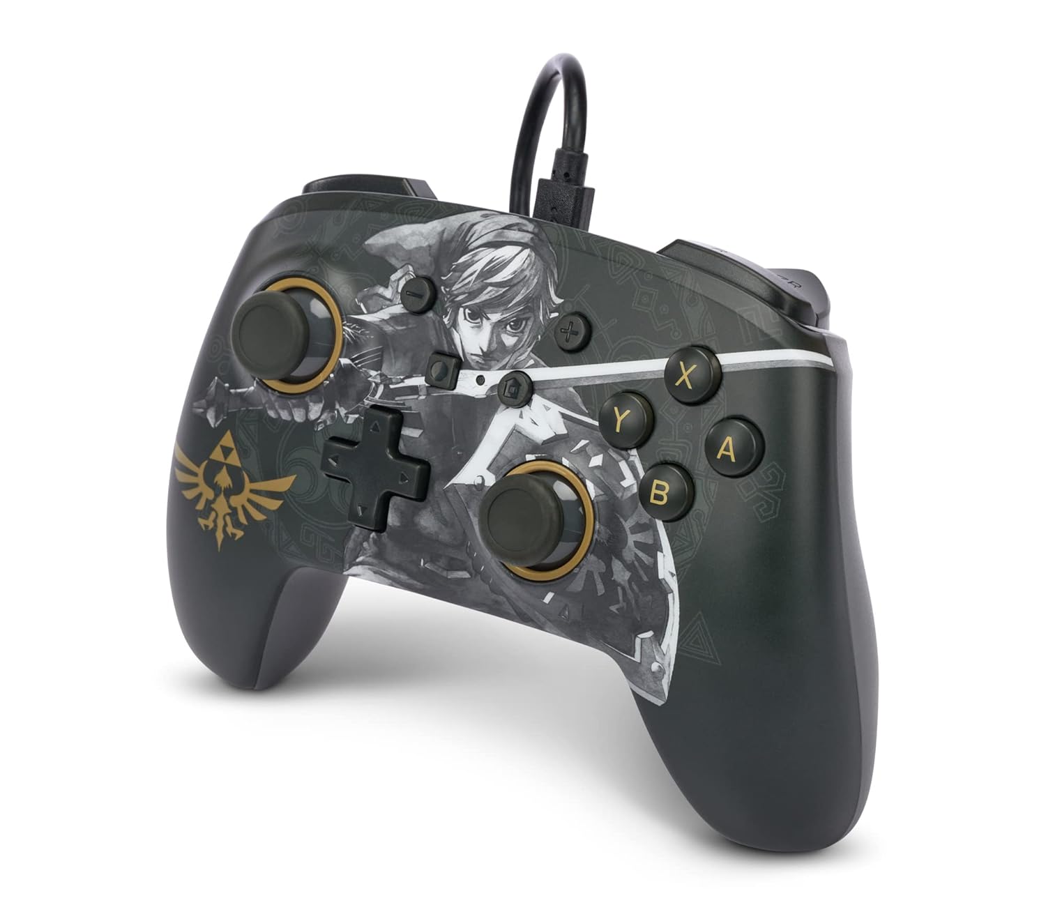 PowerA Enhanced Nintendo Switch and Switch 2 Wired Controller - Legend of Zelda Battle Ready Link, Officially licensed