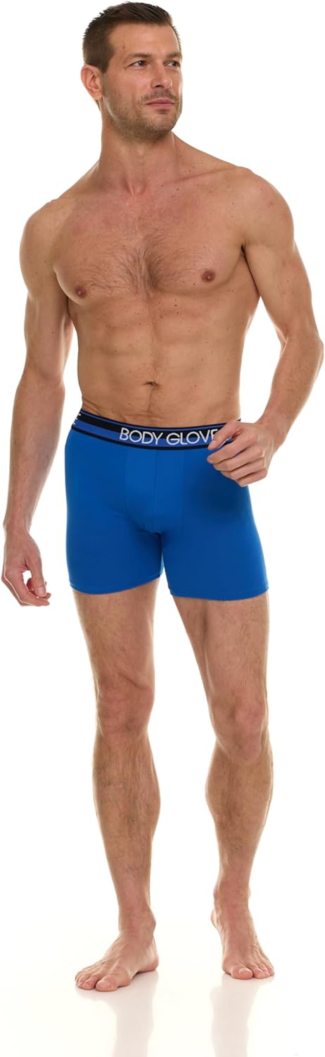 Body Glove Mens Boxer Briefs Multi Packs, Dry Fit Performance Value Underwear, Breathable Active Stretch Athletic Boxers - Image 2