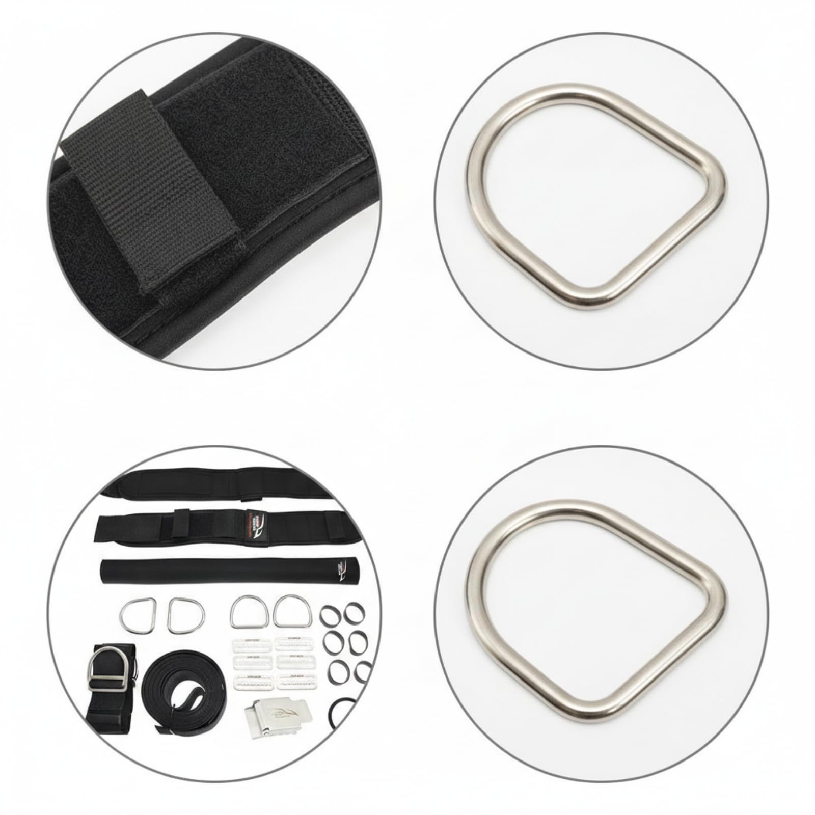 Scuba Diving Harness Tauchgeschirr Tauchsystem Rückenplatten-harness mit Stark Gepolsterten Schultergurten Edelstahl-d-ringen Verstellbarem Bauchgurt