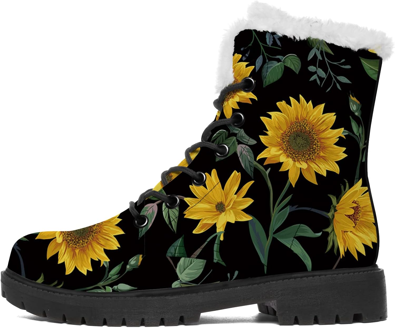 sunflower combat boots