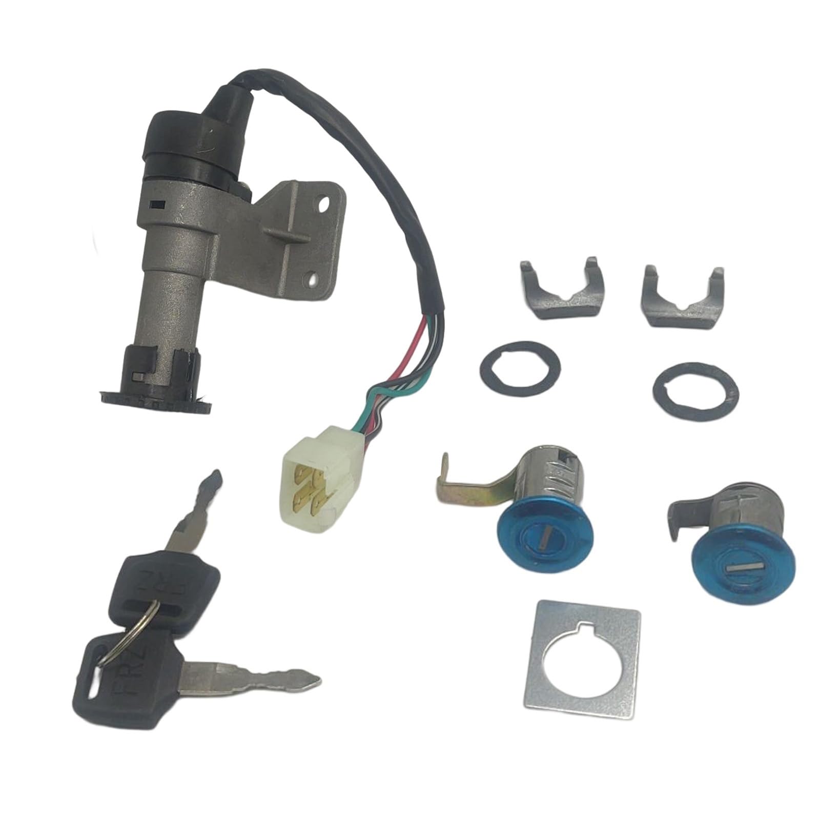 Ignition Switch Seat Lock Key Set Compatible for GY6 49cc 50cc-150cc Chinese Scooter Moped