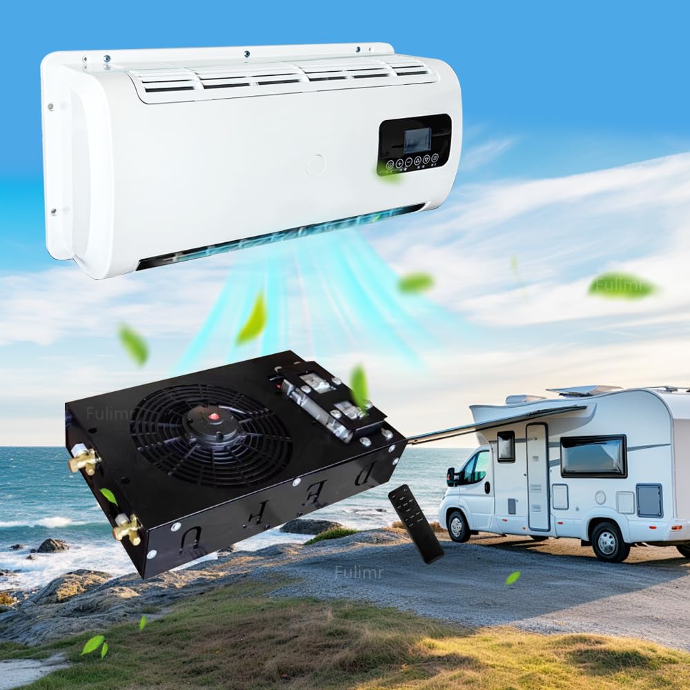 CG 12v車載エアコン キャンピングカー等に最適 Amazon | 12v直流インバーターエアコン、隠し静音エアコン、カー