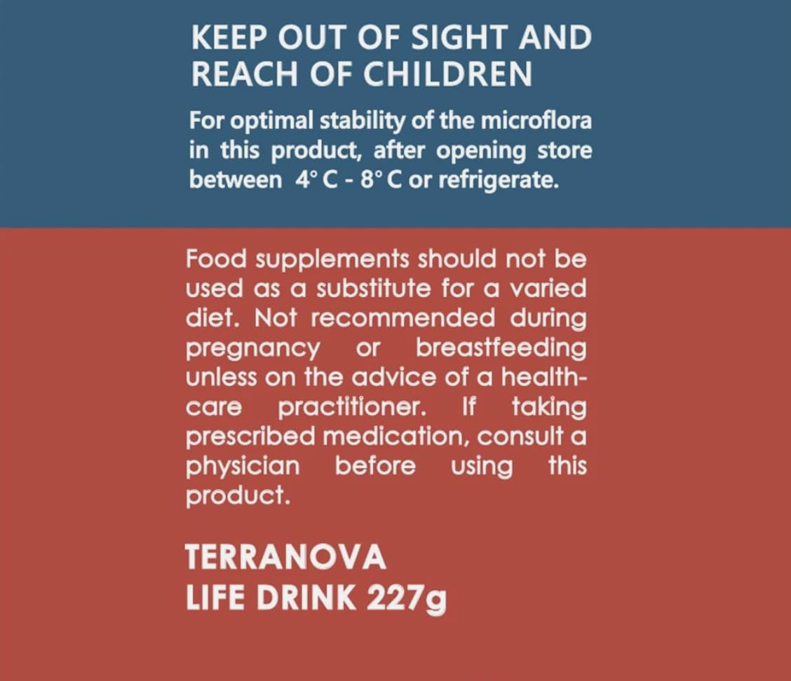 TerranovaLife Drink, integratori nutrizionali, senza glutine e non OGM, non aromatizzato, vegano, 227 g