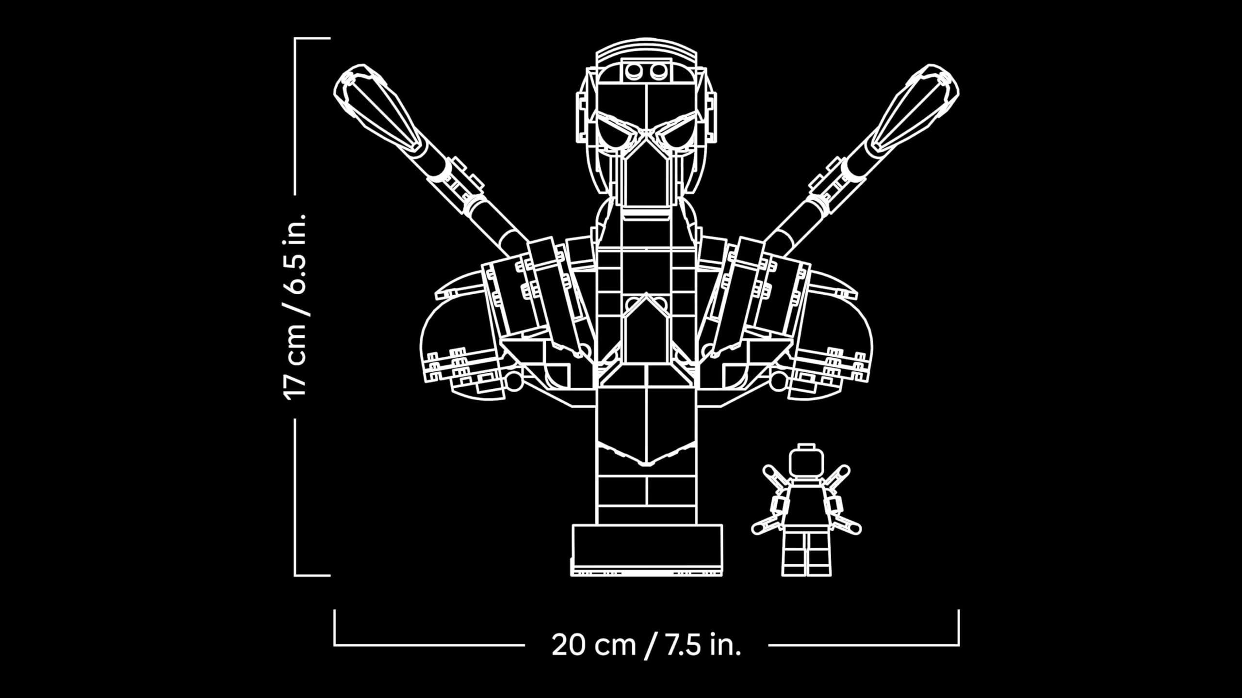 LEGO Marvel Busto de Iron Spider-Man - Maqueta para Adultos de Figura de Superhéroe con 2 Brazos Móviles, Cabeza Giratoria y Minifigura - Regalo de la Colección Vengadores para Hombres y Mujeres 76326