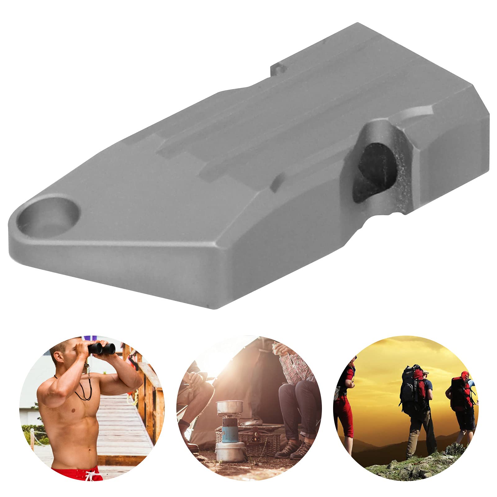 Fischietto Emergenza 120dB - Doppio Tubo Con Portachiavi Per Escursionismo E Sport - Foto 5