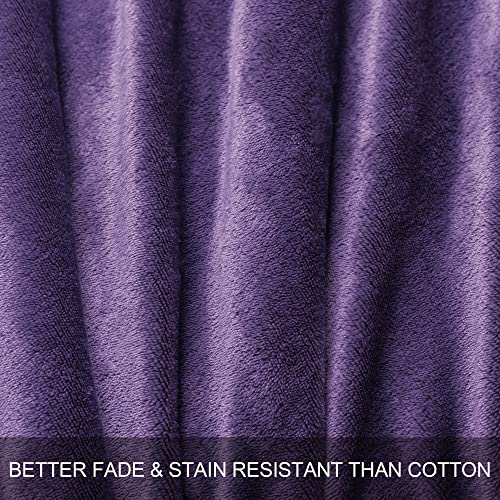 Bedelite Sherpa Fleece Throw Blankets Twin Size- 480Gsm Thick Warm Winter Blankets, Super Soft Fuzzy Fluffy Cozy Blankets For Couch, Bed, Sofa(60" X 80", Purple) #TOP3