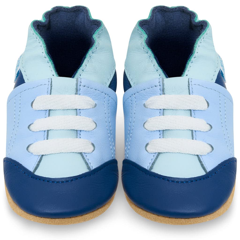 Zapatos de Bebé – Zapatillas de Cuero Niño Niña – Patucos de Piel con Elástico para Bebé - Zapatitos Primeros Pasos - Pantuflas Infantiles 0-6 Meses 6-12 Meses 12-18 Meses 18-24 Meses 2-3Años — view 40