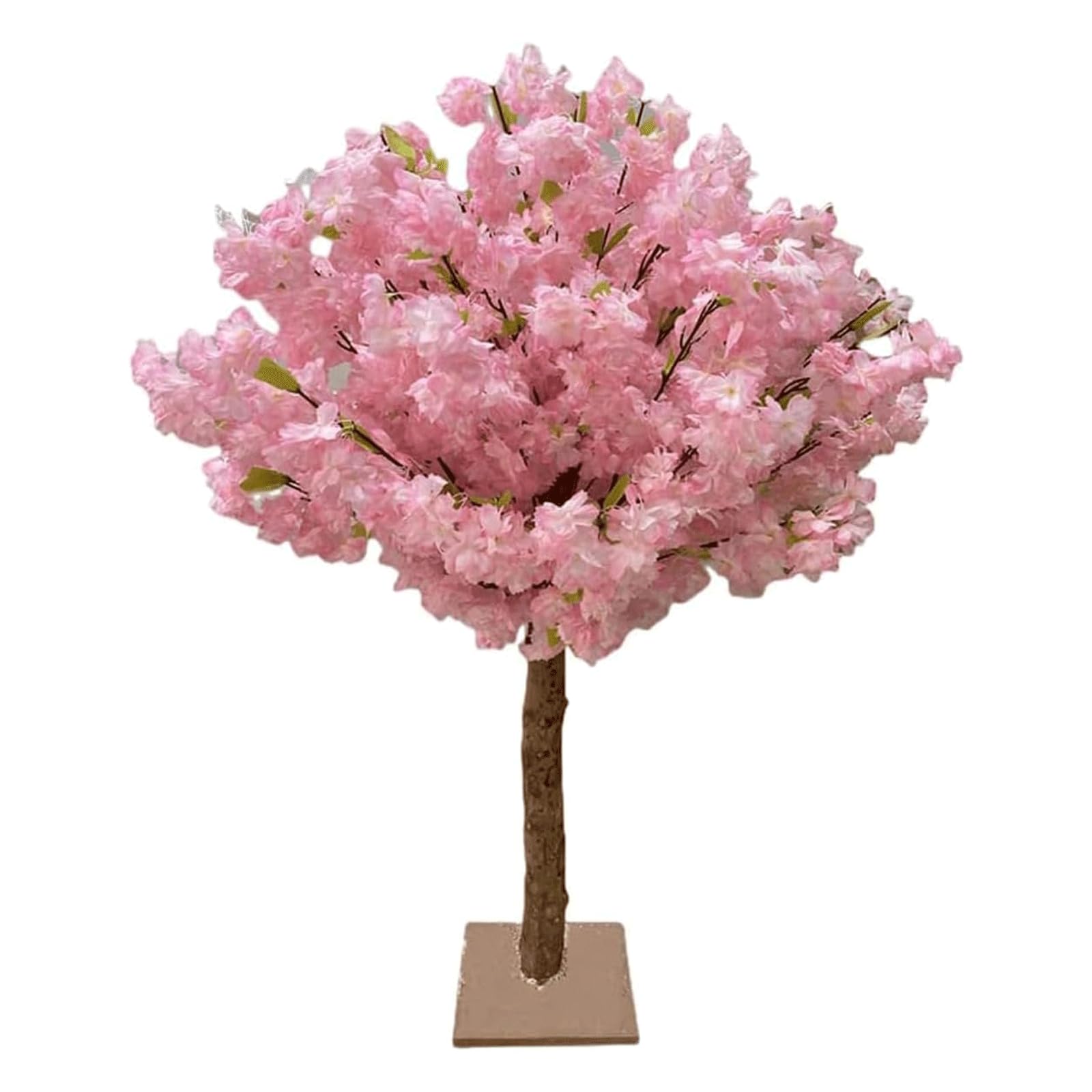 HCZKIUJY Artificial Cherry Blossom Trees Artificial Trees with Solid Wood Stems Fake Tree Mall Wedding Decor Fake Plants 120cm/3.9ft (Pink)