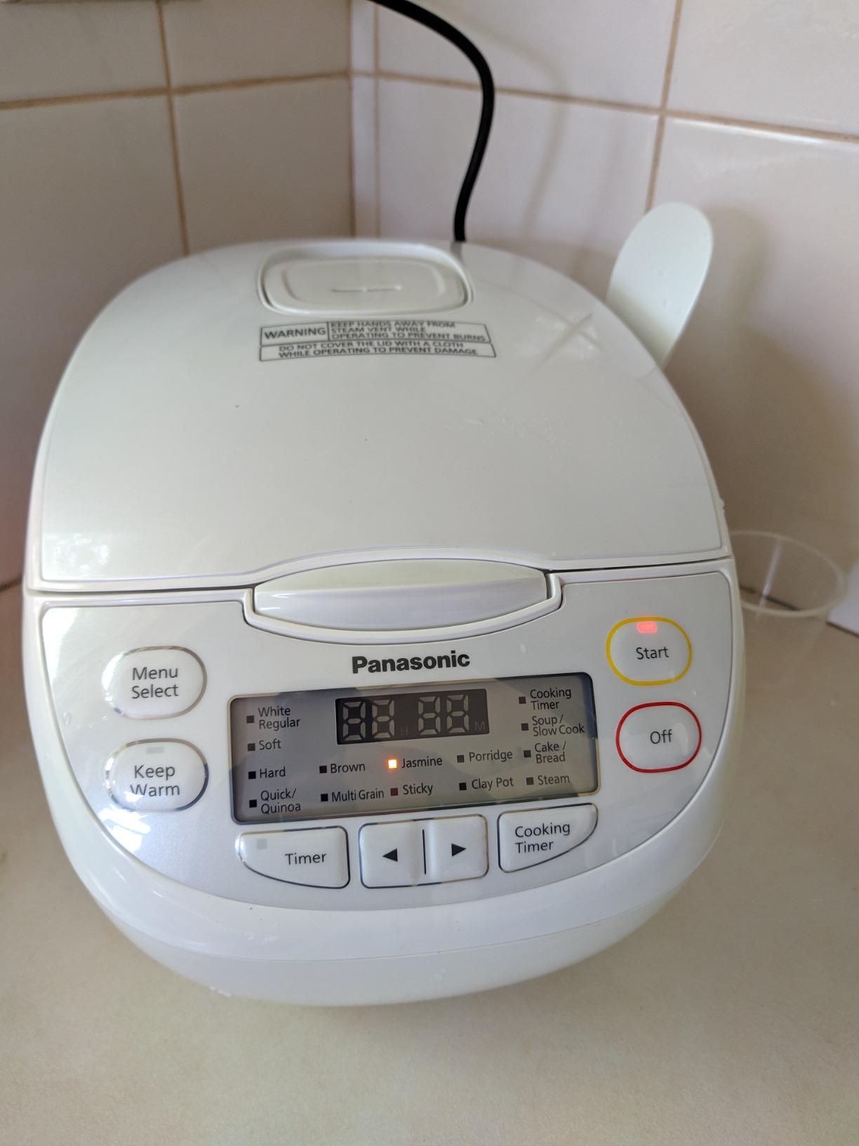 Panasonic Premium 10Cup Rice & Multi Cooker with 16 Auto Menu Modes