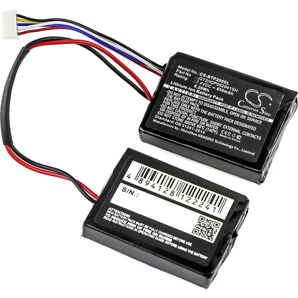 Cameron Sino 750mAh Battery Compatible with Beats Pill 2.0, MH812AMA-UG, B0513