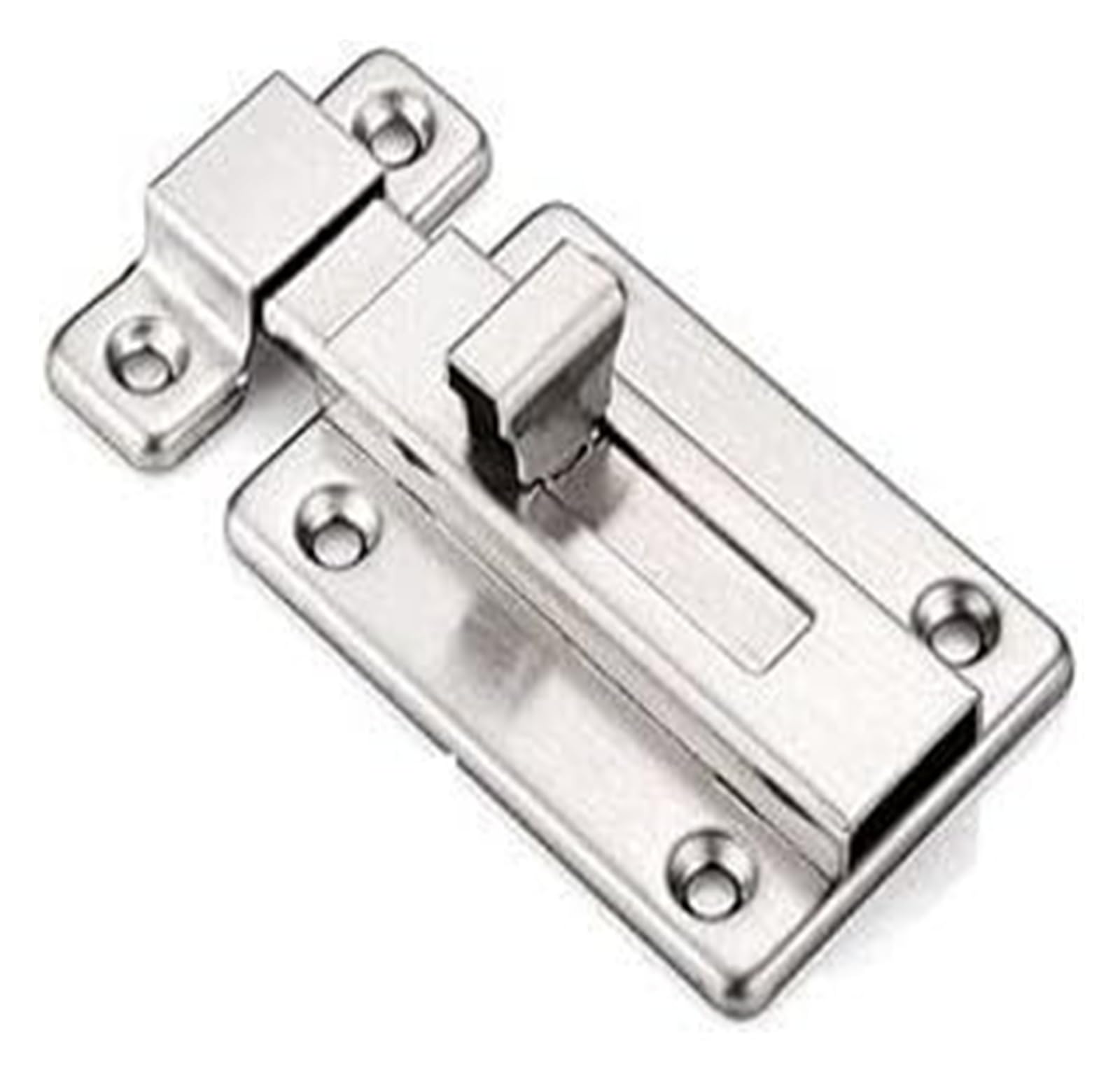 Door Lock Bolt,Slide Bolts Lock，Door Latch Gate LatchSpring Slide LockStainless Steel Security Thicken Door Latch Sliding Lock Barrel(OneColor,2 inch)
