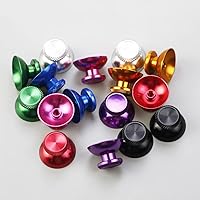 Vista 3 de 2 unids Metal Analog Grips Stick Thumbsticks para PS5 Controlador Aleación de Aluminio Metal Joysticks (Plata)