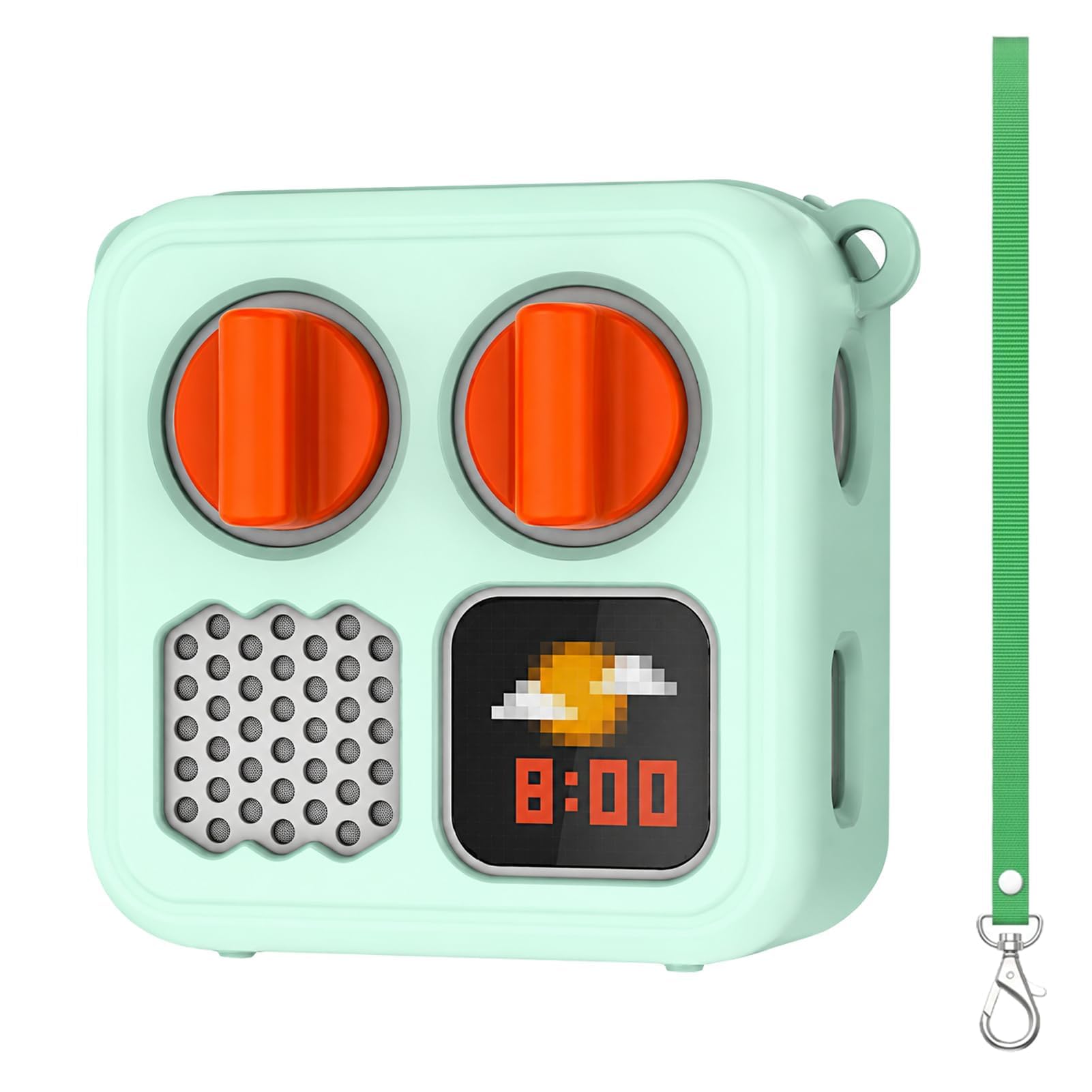 Green Silicone Case Cover for Mini 2024, Cover with Shoulder Strap