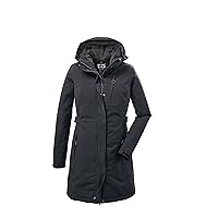 Killtec womens Parka funzionale con cappuccio staccabile con zip
