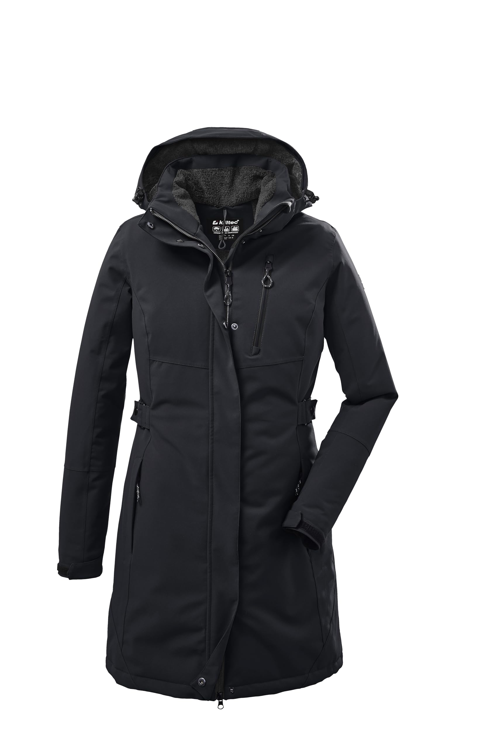 Killtec Damen Parka Funktionsparka mit abzippbarer Kapuze KOW 165 WMN PRK wasserdicht, Winddicht, atmungsaktiv