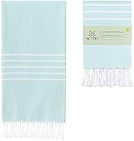 Vista 18 de WETCAT Toalla de playa turca de gran tamaño (38"x71") 100% algodón turco, fabricada en Turquía - sin arena, extragrande, ultrasuave, de secado