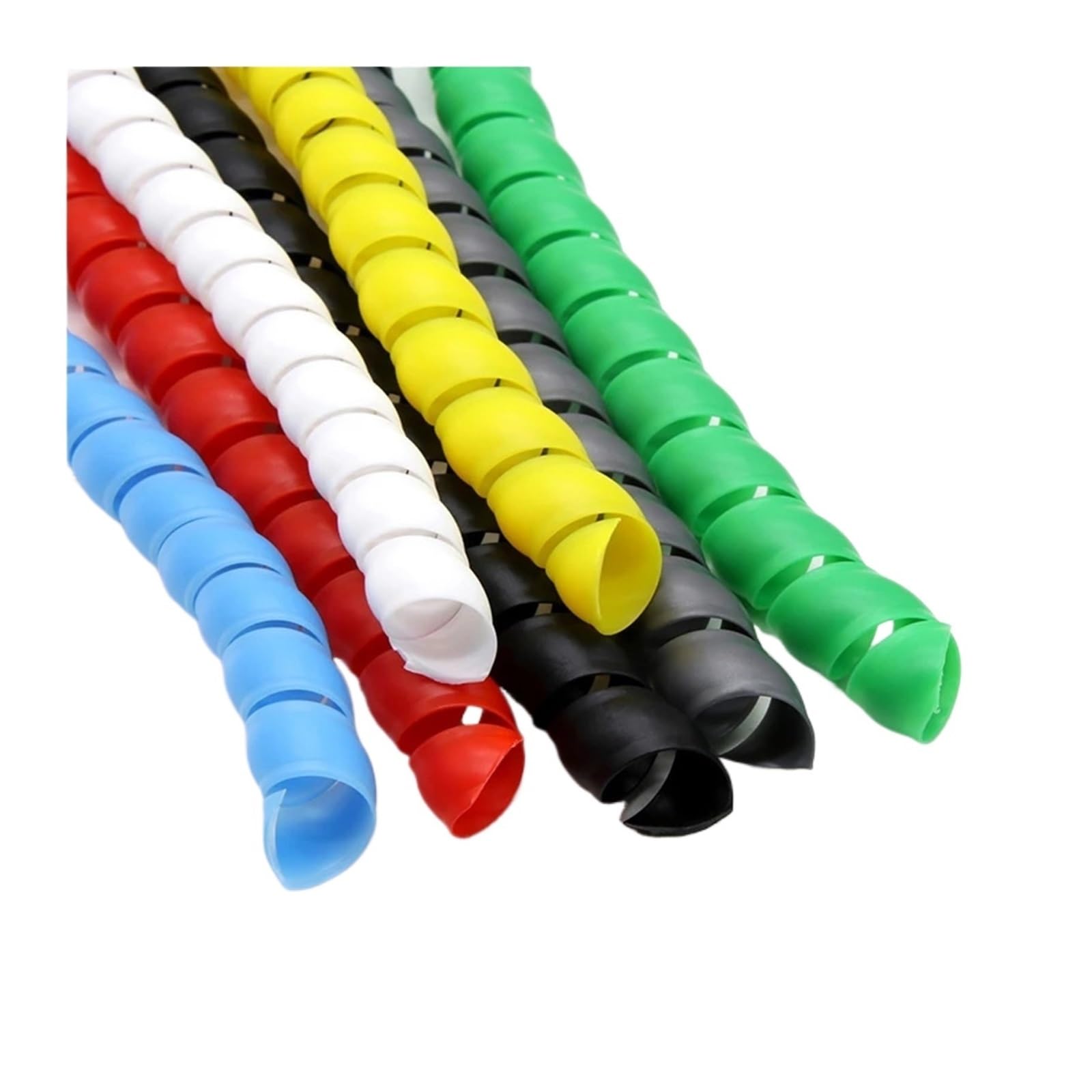 1/3/5 metros 8-35 mm organizador de línea de protección de tubería flexible espiral enrollado cable protector de cable funda de cable (rojo, ID 14 mm _ 5 metros)