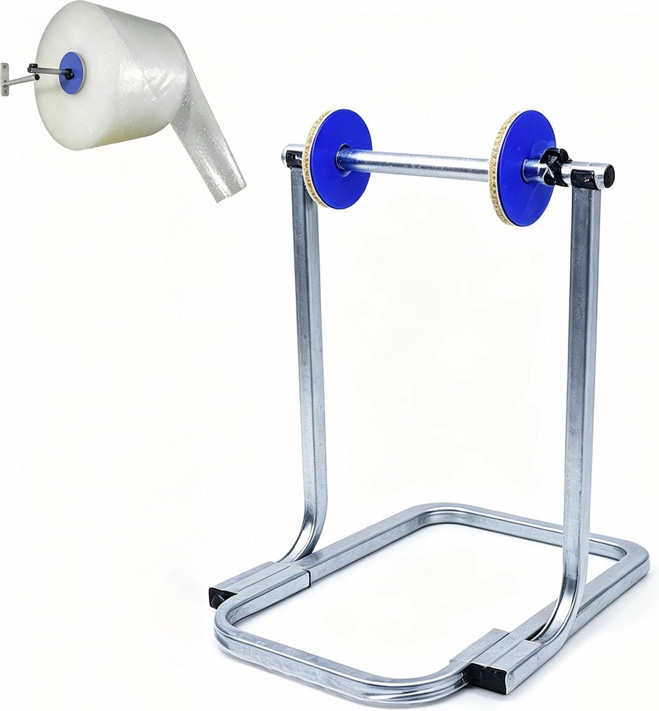 Supporto Da Tavolo Per Pluriball, Supporto Regolabile Per Stazione Di Spedizione, Dispenser Manuale Di Schiuma Spessa Per Traslochi E Imballaggi, Supporto Per Rotoli In Metallo Adatto A 30cm