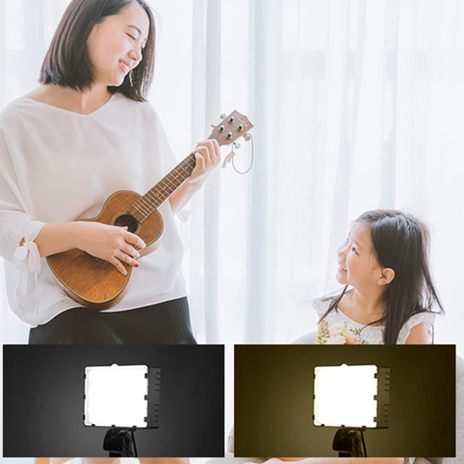 Luce Video LED Dimmerabile con Treppiede USB per Streaming, Teleconferenze, Fotografia e Altro