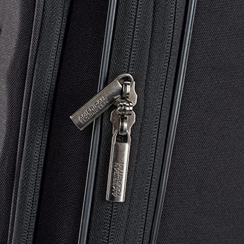 American Tourister Cascade Softside Expandable Luggage Wheels, Jet Black, 20-Inch Spinner #TOP4