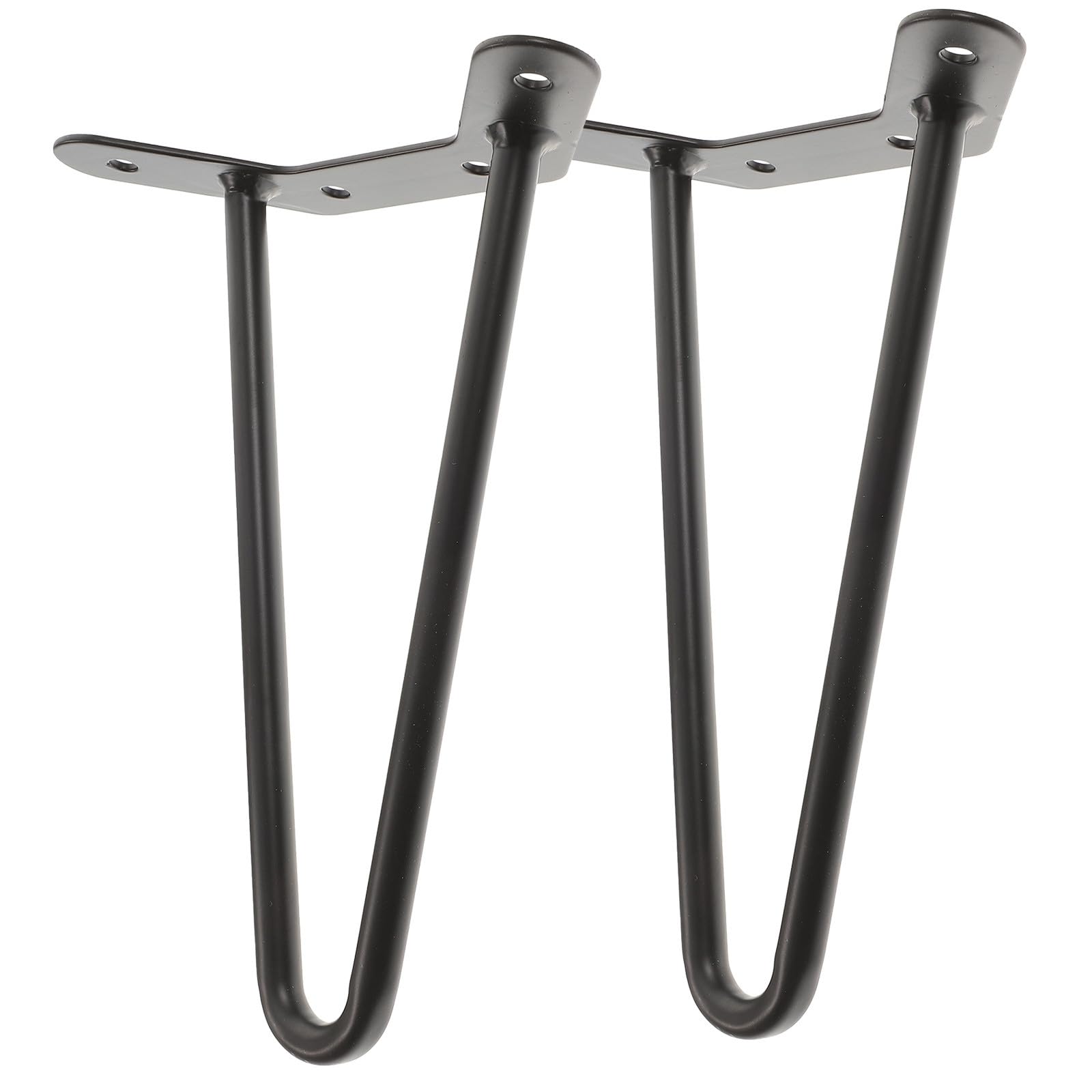 Patas de mesa de metal de horquilla 20 cm, soporte triangular para escritorio y comedor
