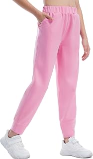 Girls Soft Workout Sweatpants Lightweight Casual Athletic Joggers Pants with Pockets