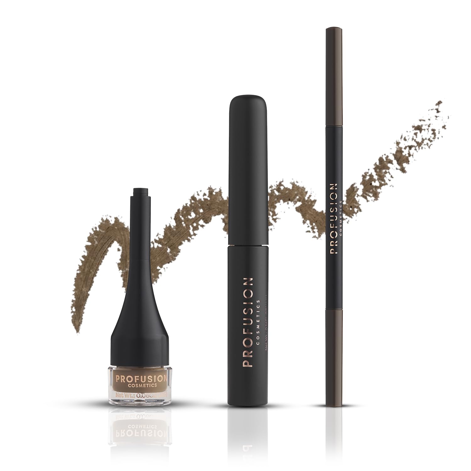 Profusion Cosmetics Ultimate (Brow Sculpt Sculpt Gel + Pomade + Pencil - Dark Brown 4ml + 1.8g + 0.07g) 1's