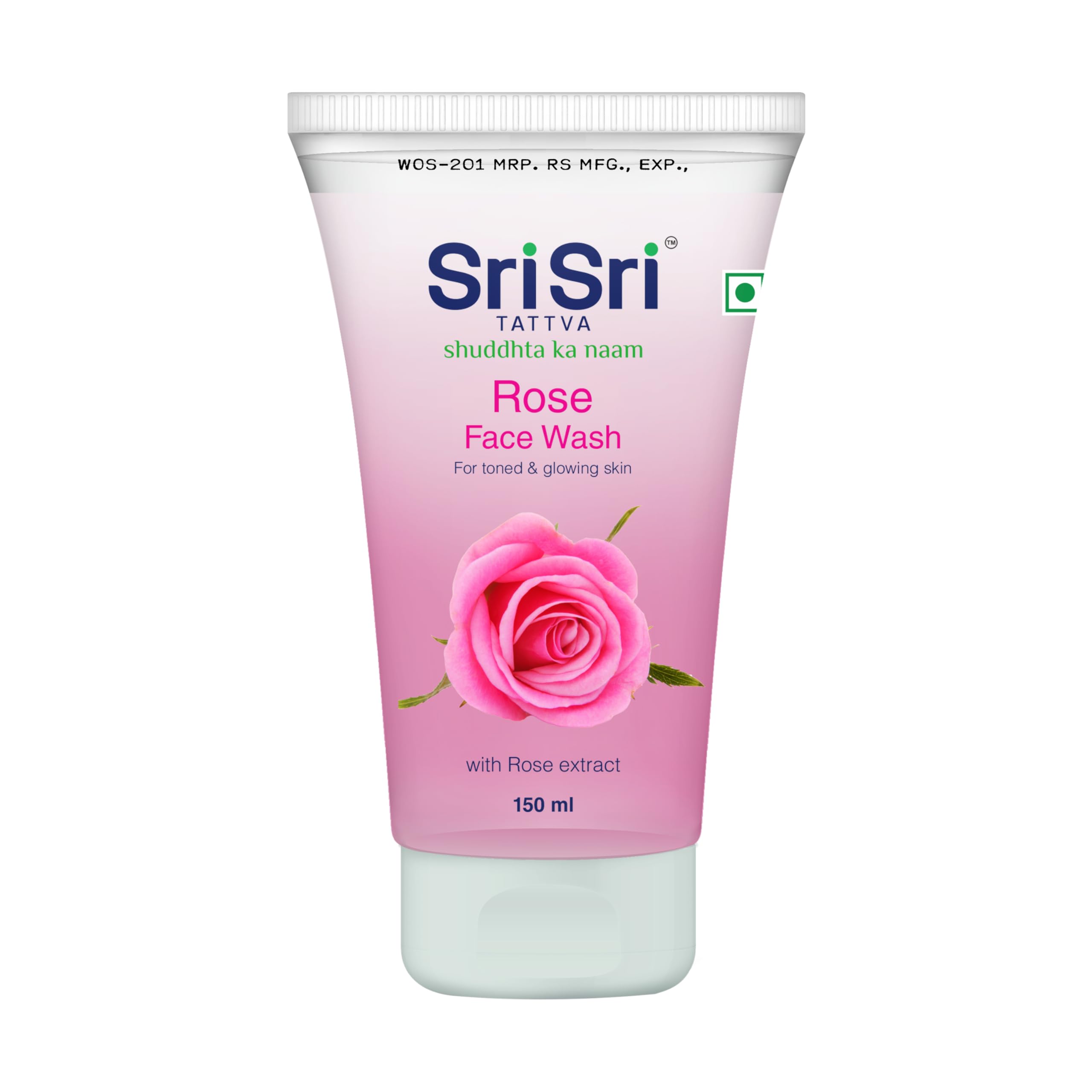Sri Sri Tattva Rose Face Wash - For Toned, Radiant, Glowing Skin - All Skin Types (150 ml)