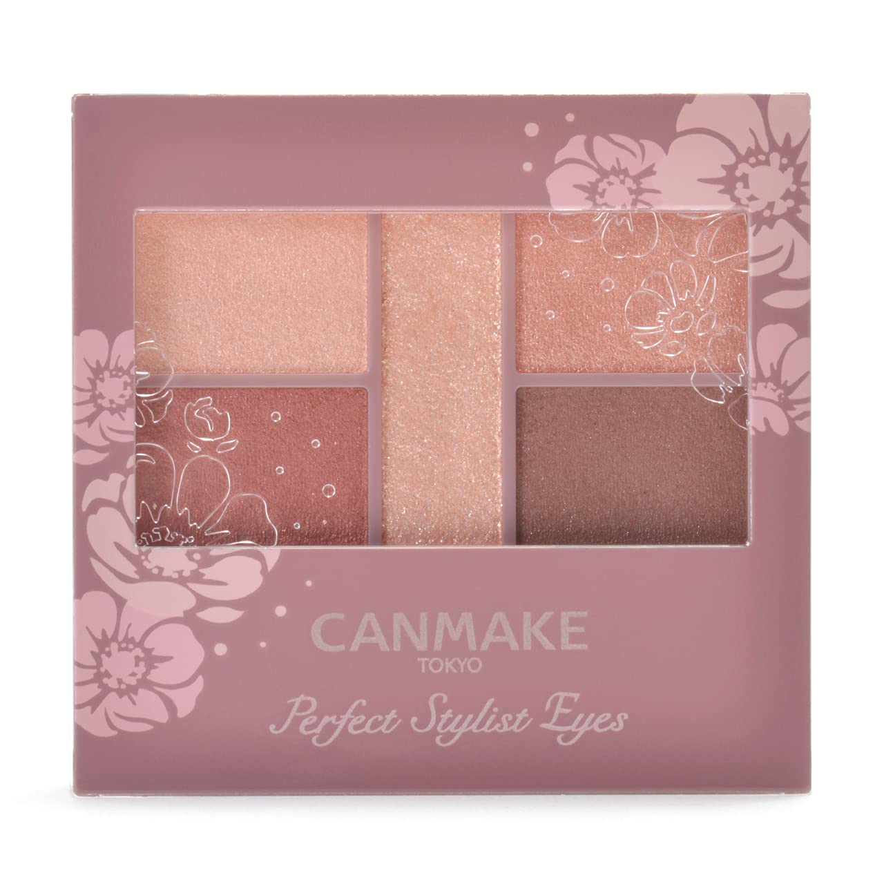 CANMAKE Perfect Stylist Eyes, 5-Color Eyeshadow Palette 0.10 oz (3.0 g) (19 Urban Copper)